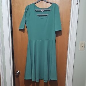 LuLaRoe Teal Midi Dress